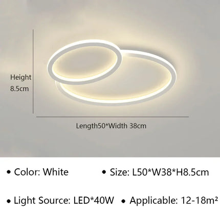 Plafonnier LED moderne pour décoration intérieure et éclairage élégant — LZ4X9M