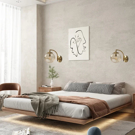 Applique murale led verre nordique