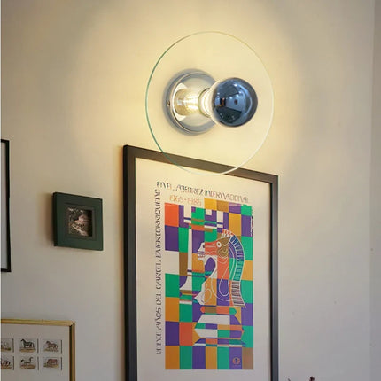 Lustre suspension en verre ovni rétro minimaliste pour café — LZ4QX9
