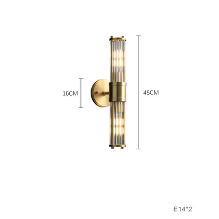 Applique murale LED moderne en laiton brossé minimaliste — LZ4X9P2