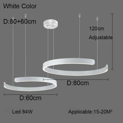 Lustre anneau design allemand à couleurs changeantes — LZ4P9XJ