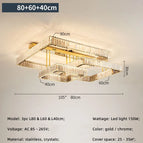 L80 L60 L40cm 150W / Lumière tamisée à distance / Corps d'or