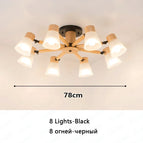 8 lumières noires / Pas d'ampoule