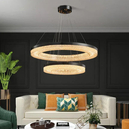 Suspension minimaliste en résine et cuivre avec télécommande moderne — LZ4X9J