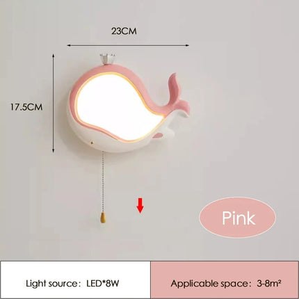 Applique murale décorative baleine pour chambre d’enfant — LZ4G7Q2
