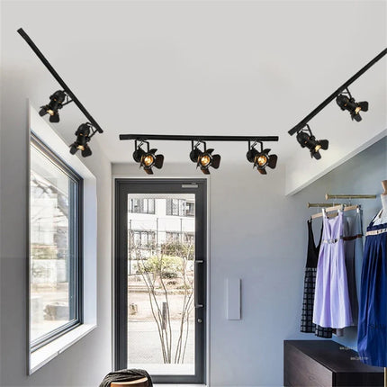Plafonnier LED style industriel rétro pour bar et café — LZ4X9P2