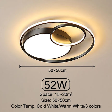 Plafonnier LED dimmable moderne pour salon et salle à manger — LZ4Q9XJ