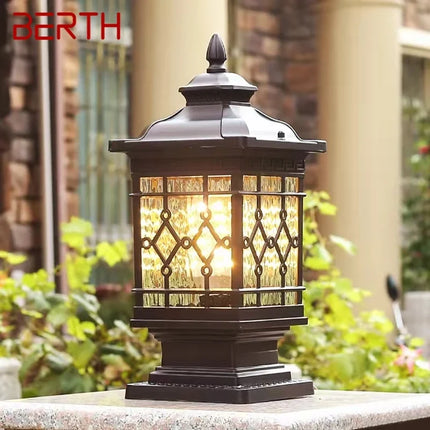 Lampadaire extérieur LED étanche style rétro pour jardin — LZ4X9M2