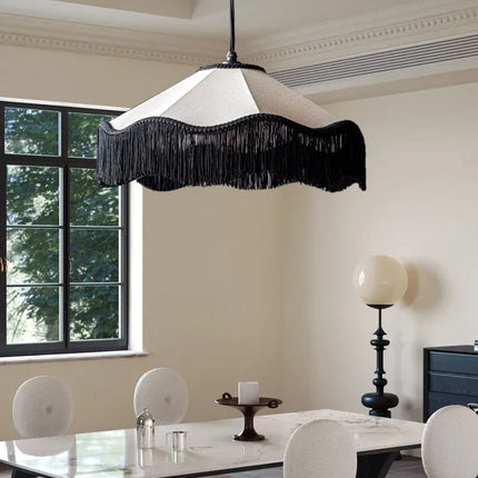 Suspension décorative en tissu style rétro français avec pampilles — LZ4X9T2