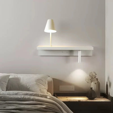 Applique murale de chevet avec étagère intégrée 3W — LZ4T9Q2