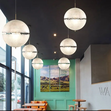 Suspension LED haut de gamme forme lune design italien — LZ4X9T