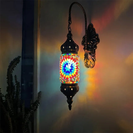 Applique murale LED style bohème méditerranéen mosaïque rétro — LZ4X9P2