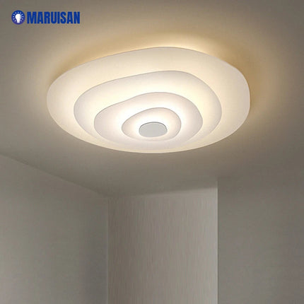 Lustre LED moderne à anneaux ondulés pour salon intérieur — LZ4X9T2