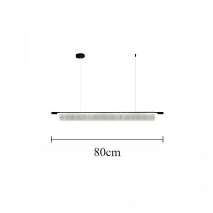 Lustre linéaire moderne pour décoration intérieure et restaurant — LZ4G7T9
