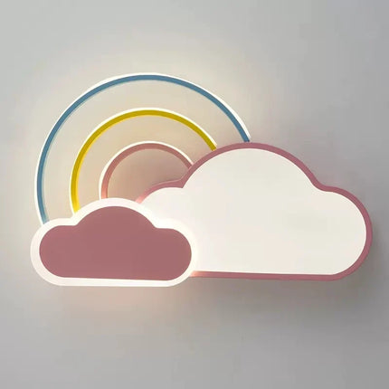 Plafonnier nuage arc-en-ciel décoratif pour chambre d’enfant — LZ4X9J