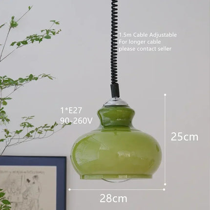 Lustre suspension nordique en verre coloré pour bar et restaurant — LZ4XJ9