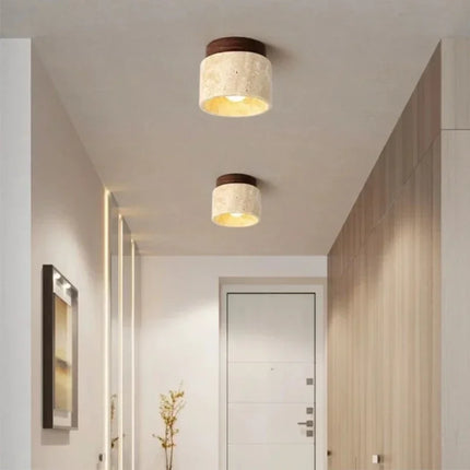 Plafonnier minimaliste en pierre pour ambiance apaisante — LZ4X9T2