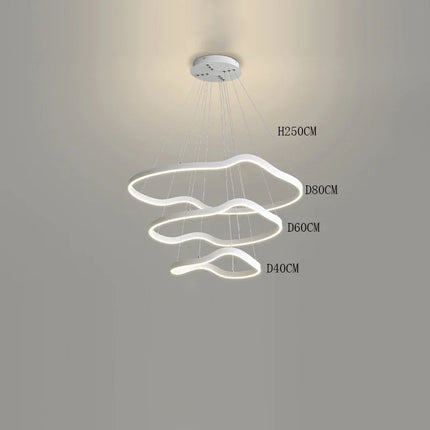 lustre suspension led pour éclairage intérieur moderne