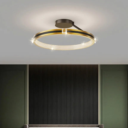 Plafonnier LED moderne en cristal pour décoration de luxe — LZ4X9P2