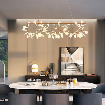 Lustre LED créatif en acier inoxydable et acrylique pour intérieur — LZ4X9P