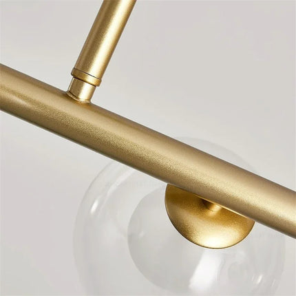 Lustre LED moderne avec billes en verre style nordique — LZ4P7XQ
