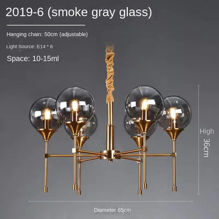 Lustre suspension nordique au design moderne pour ambiance élégante — LZ4X9T