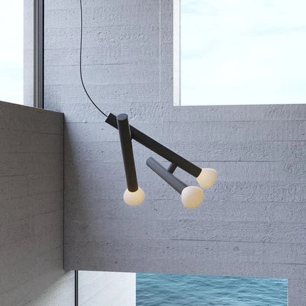 Suspension artistique en verre réglable pour décoration intérieure — LZ4XJ9