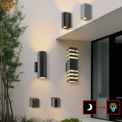 Applique murale LED étanche avec détecteur pour intérieur et extérieur — LZ4X9P2