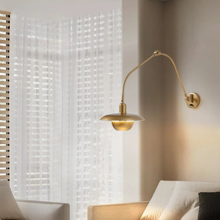 Applique murale industrielle à bras pivotant réglable pour intérieur — LZ4X9T1