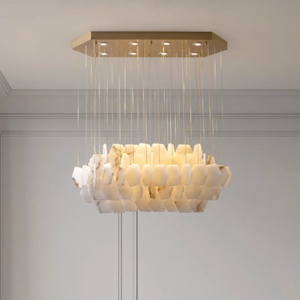 Lustre moderne en pierre naturelle pour décoration intérieure 2024 — LZ4X7Q9J