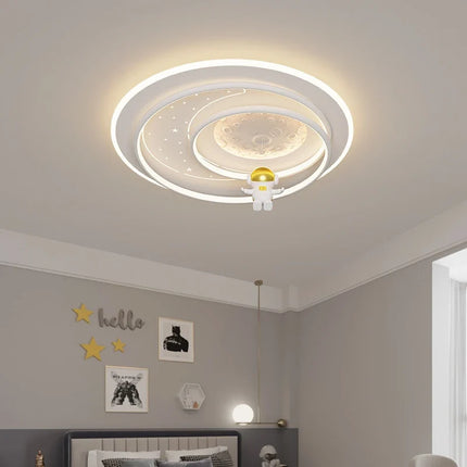 Plafonnier LED astronaute dessin animé avec protection des yeux pour enfants — LZ4X9T