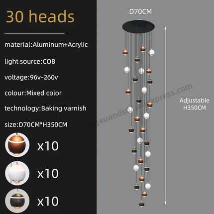 Lustre créatif pour suspension minimaliste et moderne — LZ4X9Q2N