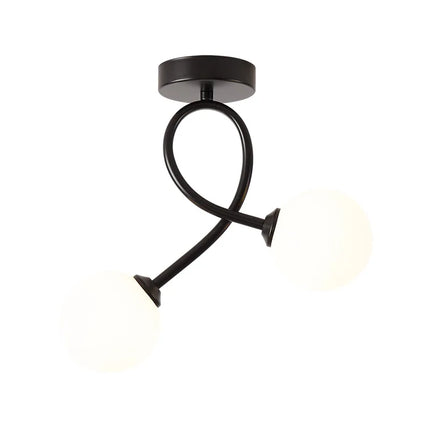 Plafonnier en verre noir pour couloir, balcon et entrée — LZ4X9M