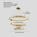 Diamètre 60 80 100 cm / Corps couleur or / Neutrak PAS faible