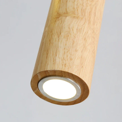 Suspension moderne en bois avec éclairage LED intégré — LZ4X9J2