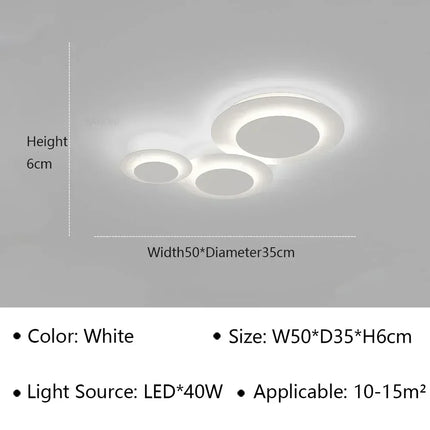 Plafonnier LED moderne pour décoration intérieure et éclairage élégant — LZ4X9T2