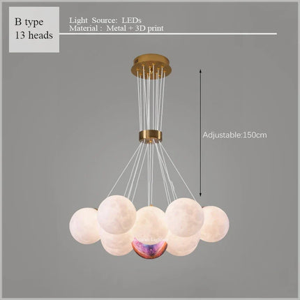 Lustre nuage lumineux décoratif pour chambre d'enfants — LZ4X9J