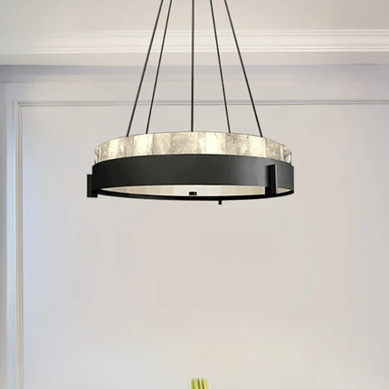 Lustre moderne en marbre avec éclairage LED intérieur — LZ4X9P2