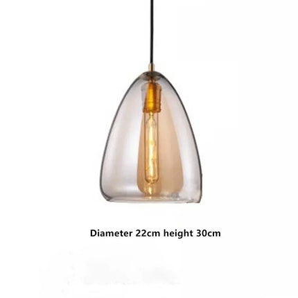 Suspension en verre au design nordique pour intérieur moderne — LZ4X9Q