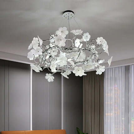 Lustre suspension moderne en anneau pour décoration de luxe — LZ4X9B