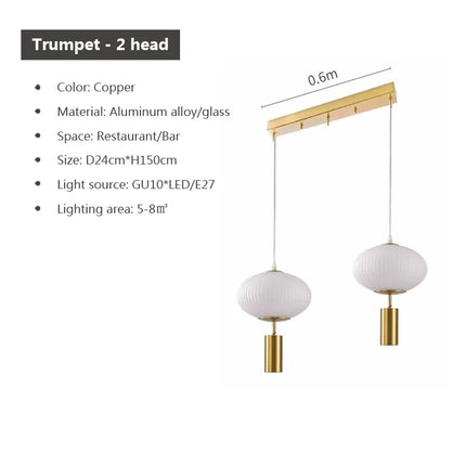 suspension en verre rétro design pour décoration intérieure