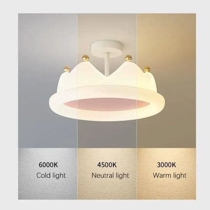 Plafonnier LED couronne créatif avec protection des yeux pour enfants — LZ4P9XQ