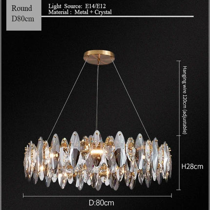Lustre moderne en cristal pour décoration intérieure 2024 — LZ4X9B