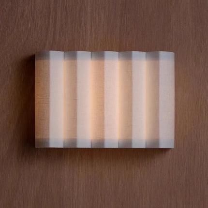 Applique murale LED nordique vague en tissu pour salon et chambre — LZ4X9P2
