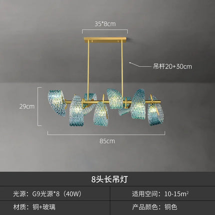 Lustre moderne en laiton et verre pour décoration maison 2022 — LZ4XJ9