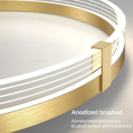 Plafonnier LED circulaire moderne en acrylique pour intérieur — LZ4X9P