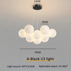 A Noir 13lumières 15cm / Blanc froid 6000K