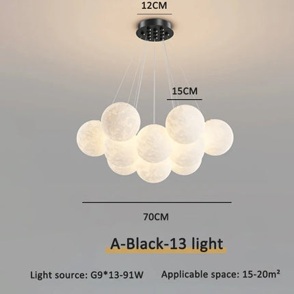 Suspension luminaire moderne LED boule à bulles décorative — LZ4X9T7