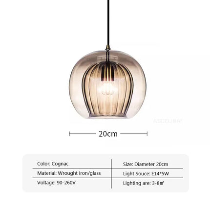 Suspension en verre au design nordique pour intérieur — LZ4T9X2