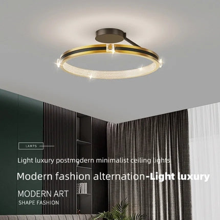 Plafonnier LED moderne en cristal pour décoration de luxe — LZ4X9P2